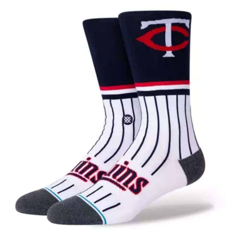 NWT Stance Minnesota Twins MIN COLOR Crew Socks Sizes Available M, L